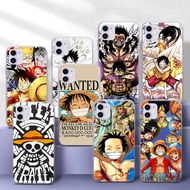 for Samsung A51 A52 A52S A6 Plus A7 TPU transparent soft Case T26 anime collage one piece luffy