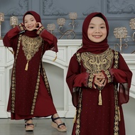 Abaya Turki Turkey Gamis Anak Tanggung Hitam 7-12 Tahun Impor Mewah Terbaru Terlaris Termurah COD