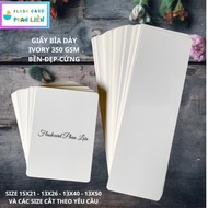 Ivory paper 350gsm - white flashcards a4 / a5 / a6 / a7, white cardboard for flashcards
