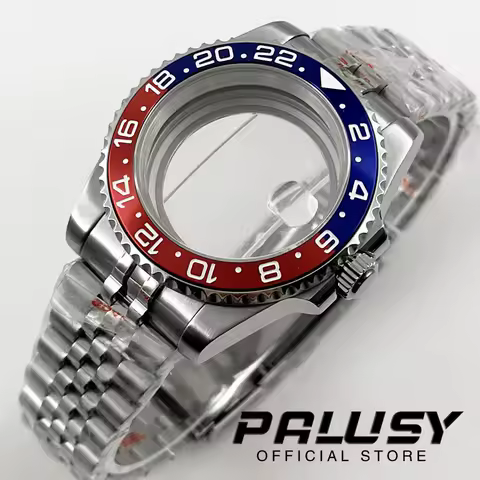 NH35 40mm Diver Waterproof GMT Coke Bezel For NH34 NH35 NH36 NH38 ETA2824 Movement Sapphire Glass Wa