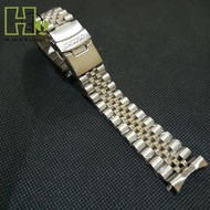 Strap Tali Jam Tangan Seiko Rantai Stainless Solid Curve 22Mm