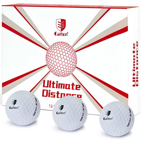 Caiton-12/6/3pcs Super long distance golf ball, professional grade double core, aerodynamic design, 