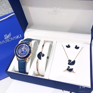 [Penghantaran percuma dalam masa terhad] Jam tangan Swarovski Little Swan, set lima keping (model bi