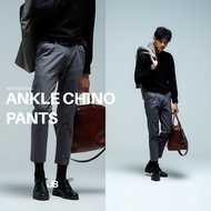 JB - Ankle Chino Pants Grey - Men's Ankle Pants