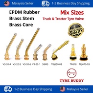 JGD [1PC] Truck & Tractor Tyre Valve; V3-20-4, V3-20-5, V3-20-6, V3-22-1, 58MS, TRJ650-03, TR618, TR