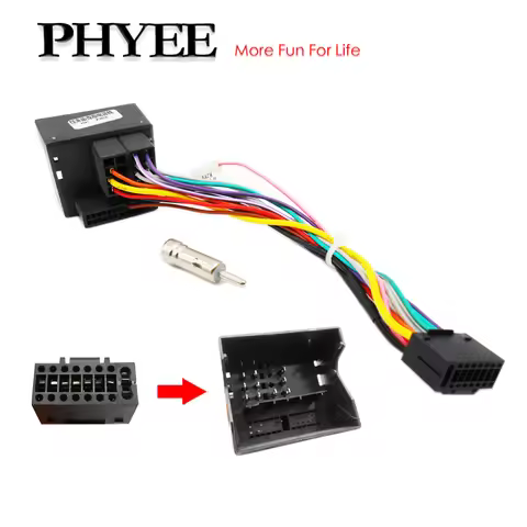 Quadock 40Pin Wiring Harness for Ford Focus Mk2 Mondeo Mk3 S-max, DIN Antenna Adapter, Plug & Play 1