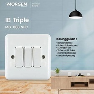 MG-888-NPC Saklar 3 Gang MORGEN IB / Saklar Triple MORGEN IB - MG-888-NPC
