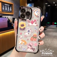 Cute Cat Stickers Plating Frame Phone Case For Realme 9 8 Pro 8S 7 5 Q5i Q5 Q3S Q3T Q2 P4 Power P3 L