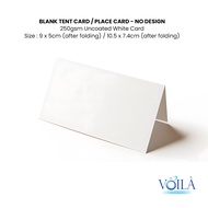 (Local stocks) Blank tent card / place card