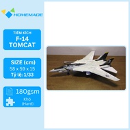 F-14 Tomcat Fighter Paper Model Kit