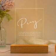 禱告祈求 以弗所書6:18 恩典之光 聖經經文LED燈 經文禮物