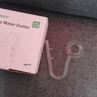 ZRDR W09-16 Lily pipe glass Out flow size 16/ 22 17mm Type Spin 2 holes