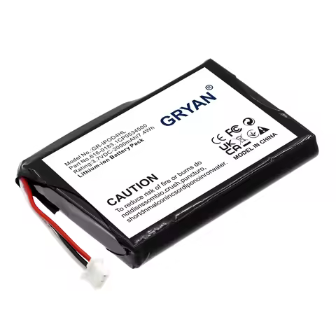 Gryan 616-0206 616-0183 Battery 2000mAh Replacement For iPod Classic 4th Gen / Photo U2 A1059 20 40G