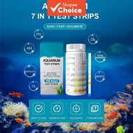 Lifestyle-Local Hot Item-7-in-1 Aquarium Water Test Strips, for Fish Tank, Tests NH3/NH4+/NO2/NO3/pH