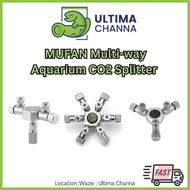 MUFAN CO2 Splitter 2way 3way 6way for planted tank aquascape aquarium co2 regulator