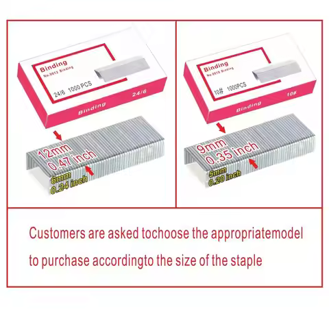 Staples Binding 24/6 12# 10# 12# 10# office stationery study supplies stapler folder papeleria micro