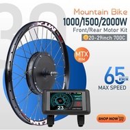 MTX Rim Ebike Conversion Kit 48V 1000W 1500W 2000W 20-29inch700C Rear Brushless Hub Motor Wheel for 