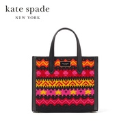 Kate Spade New York กระเป๋าโท้ท/กระเป๋าทรงสี่เหลี่ยมรุ่น Manhattan Carnival Fair Isle Small Tote KE1