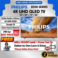 【Free Wall Mount Install Within 5 Days】Philips 8500 Series | 55PQT8530/68 | 65PQT8530/68 | Ultra-sha