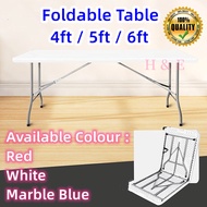 6FT Foldable Banquet Table Event / Catering / Hall / Buffet Folding Table Pasar Malam Meja Lipat Nia