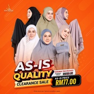 [AS-IS QUALITY] KESUMA TRAVELEASY by TELEKUNG HIQMAH Premium Cotton Micro Lace Klasik & Awning Lycra