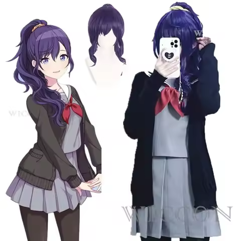 Asahina Mafuyu Cosplay Costume Wig JK Sweater Uniform Game Project Sekai Colorful Stage Cosplay Hall