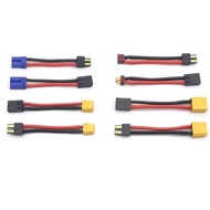 4 TRX to XT60 EC5 XT90 Daejeon Male T Plug Plug Connector Adapter Cable No. 12AWG14 Extra Soft