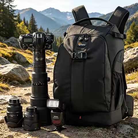 Lowepro Camera Bag Flipside 500 AW DSLR Camera Big Capacity Photography Backpack