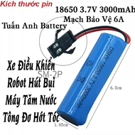 Pin 3.7v 18650 và 14500 cho xe điều khiển có mạch bảo vệ