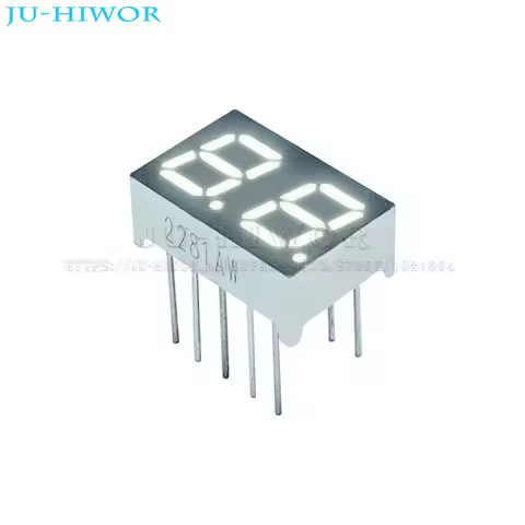 10pcs 0.28 Inch 10Pins 2281AW 2281BW 2 Digits Bits 7 Segment White LED Digital Display Digitron Comm