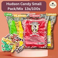 [HALAL] Hudson’s Hard Candy Classic / Lime / Lemon / Honey Lemon Small / Mini / Mix Pack 100pcs / 13