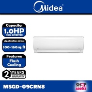 Midea R32 Air Cond 1.0HP/1.5HP/2.0HP NON-INVERTER Air Conditioner MSGD-09CRN8 I MSGD-12CRN8 I MSGD-18CRN8