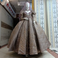 Baju Pengantin Wedding Dress Muslimah Jawa India gaun belimbing