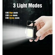 GANTUNGAN Super Bright LED welite COB mini Flashlight cas Keychain