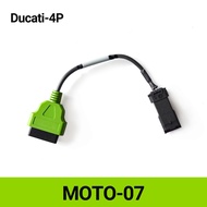 MOTO-07 Motorcycle Diagnostic Cable For Ducati 4Pin to DB15PIN Connect Line Works with JDiag M300 Sc