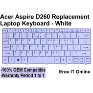 Replacement Laptop Acer Aspire One KB.I100A.026 D255 D257 9Z.N3K82.01D Keyboard | Acer D260 Laptop K