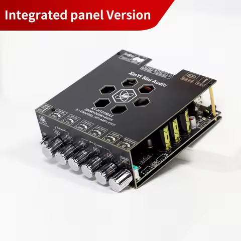 XY-HT21MAX 2.1 Channel Bluetooth Amplifier Board DC 12-42V TPA3223 Chip 200W*2+400W Bass/Treble Cont