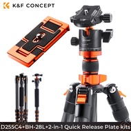 K&F Concept Carbon Fiber Tripod with Phone Mount 67"/1.7m 22lbs Load 67"/1.7m 22lbs Load Lightweight