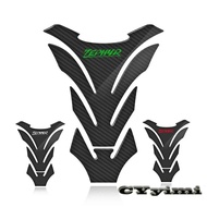 3D Carbon Fiber Motorcycle Fuel Tank Pad Cover Protector Decal Stickers For Zephyr 750
