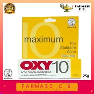 OXY 10 Acne Pimple Medication (Stubborn Acne) 25g EXP:08/2025 OXY10 [ kills acne bacteria ]