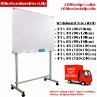 3x4 4x6 4x8 WhiteBoard With Stand  / Magnetic No Magnetic White board / Papan Putih (Free Delivery G