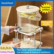 beverage dispenser cold water jug with faucet portable teapot beverage container Food grade plastic 