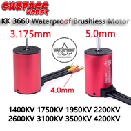 SurpassHobby KK 3660 Waterproof Brushless Motor 1750KV 2600KV 3500KV 4200KV for 1/8 1/10 2/3S RC Car