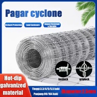Pagar Cyclone 4/5kaki*99/164kaki/Pagar Rumah/Pagar Lembu/Papan Pagar/Pagar Duri Fastlock 30/50meter 