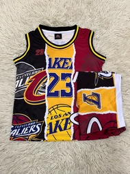เสื้อบาสเก็ตบอลเด็ก ทีมLeBron James เบอร์23ใหม่ล่าสุด เสื้อพร้อมกางเกง