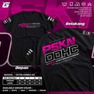 PSKN DOHC Racing T-Shirt Double Overhead Camshaft DOHC Gank Ohlins HRC Michelin Ipone Satria Fu CB15