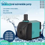 Aquarium Water Pump Ultra-Quiet Submersible Pump Filter Aquarium Fountain 3W 6W 10W 15W 25W 50W