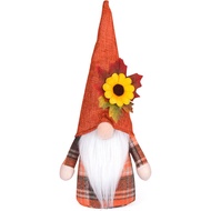 Thanksgiving Gnomes Handmade Fall Gnomes Scandinavian Swedish Figurines Plush Ornaments for Kitchen 