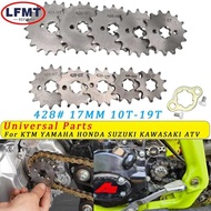A A Front Engine 428 17Mm 20Mm 10T-19T Sprocket For KAYO BSE SSR SDG Dirt Pit Bike ATV Quad Go Kart