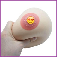 8cm Rubber Squeeze Toy Breast Boob Funny squishy Ball Toys